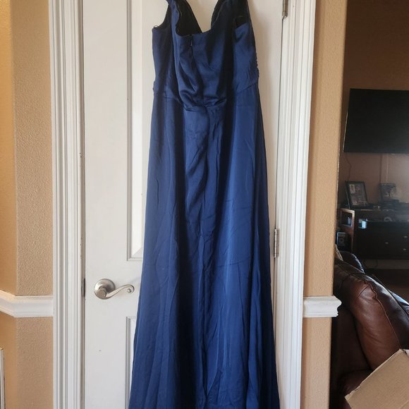 Formal Gown Turquoise Blue Dress - Picture 3 of 3